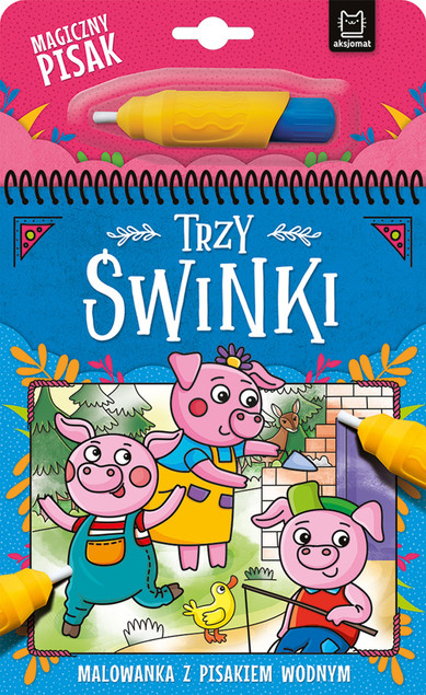 Trzy świnki – malowanka z pisakiem wodnym | Aksjomat