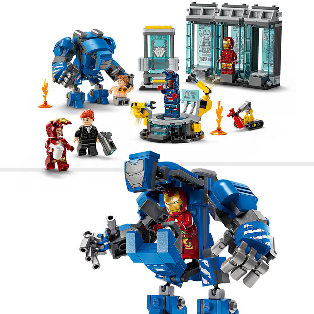 LEGO Marvel 76315 Laboratorium Iron Mana: Zbrojownia