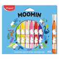 Flamastry Maped Muminki Jumbo 12 szt. Zmywalne dla Dzieci