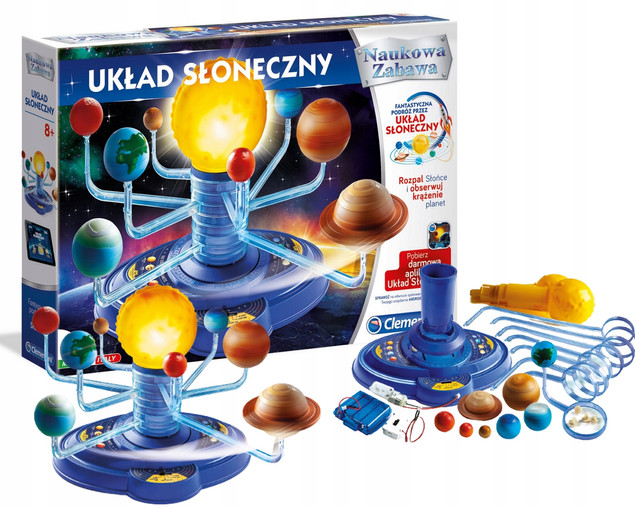 Układ Słoneczny Planety Nauka Kosmos Naukowa Zabawa 8+ Clementoni