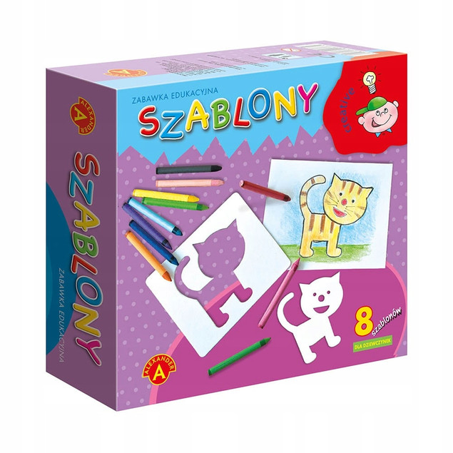 Szablony Zabawka Edukacyjna Dla Dziewczynek 8 Wzorów 4+ Alexander 0578