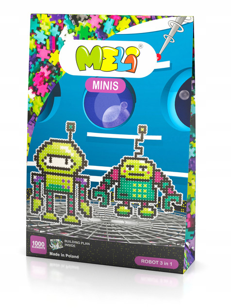 Klocki Meli Minis Robot 3w1 Thematic 1000 el. + Plan Budowy 50324