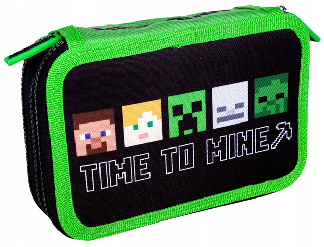 Piórnik potrójny Jumbo BW Minecraft AC3