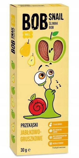 Rollsy Owocowe Bez Cukru Mix Smaków Bob Snail 12x30g