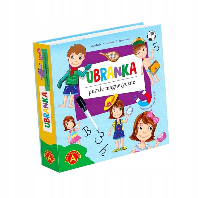 Puzzle Układanka Magnetyczna Ubranka Kostiumy 4+ Alexander 2680