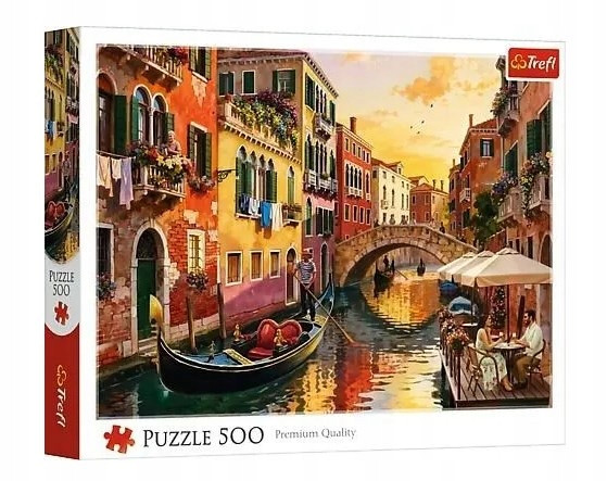 Puzzle Trefl 500 FSC Wenecja O Zachodzie Słońca 37556