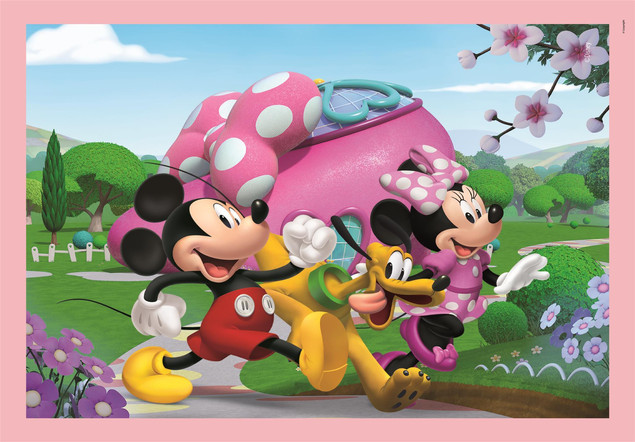 Puzzle 4w1 Mickey Mouse Klub Myszki Miki Clementoni 21755