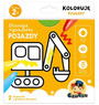 Dłuuugie Rysowanki KOLORUJĘ POJAZDY Kolorowanka Kreatywna 2+ CzuCzu