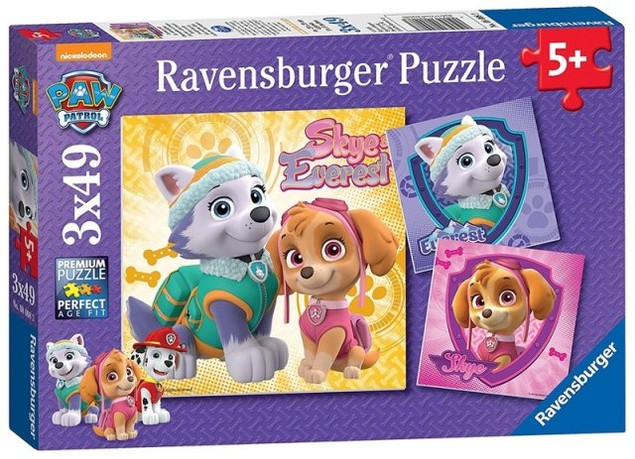 Puzzle Ravensburger Psi Patrol 3x49 el. 147 elementów