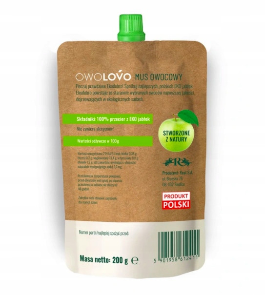 Owolovo Musy EKODOBRO Zestaw MIX Smaków 16x200g