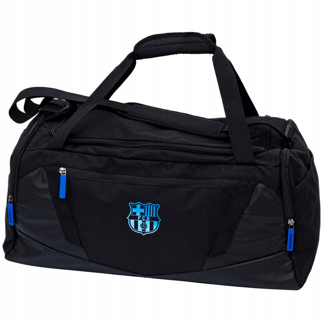 Torba Treningowa Sportowa FC Barcelona Astra Czarna 40L z Herbem FCB
