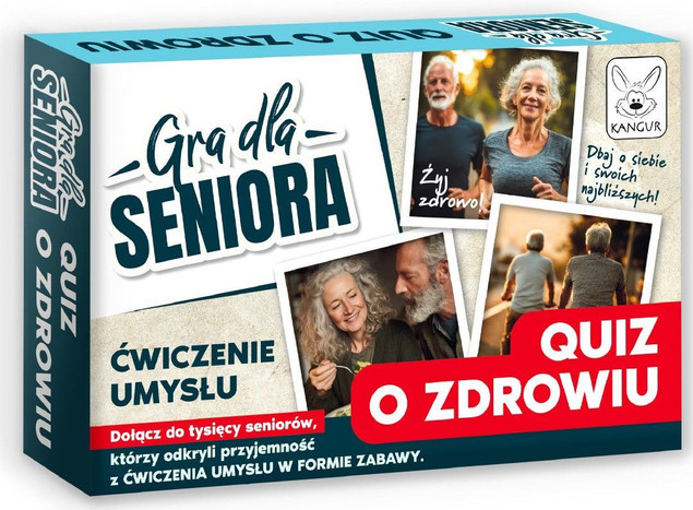 Gra planszowa Quiz o Zdrowiu Kangur dla Seniora