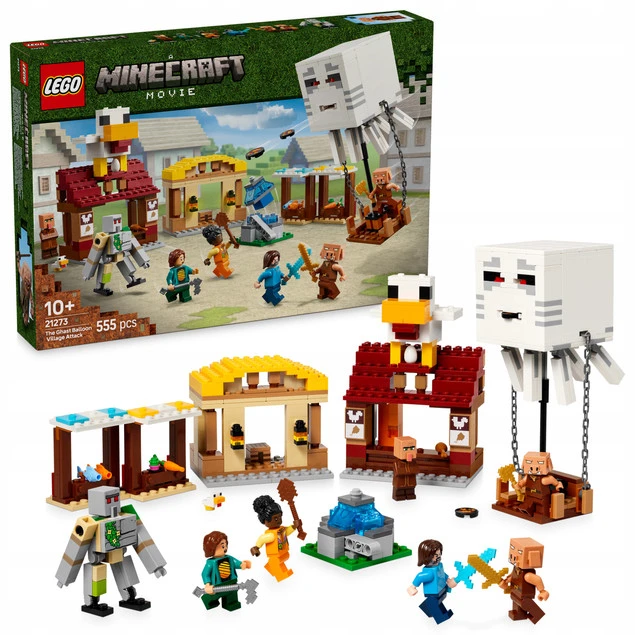LEGO Minecraft Atak balonowego Ghasta na wioskę 21273_1
