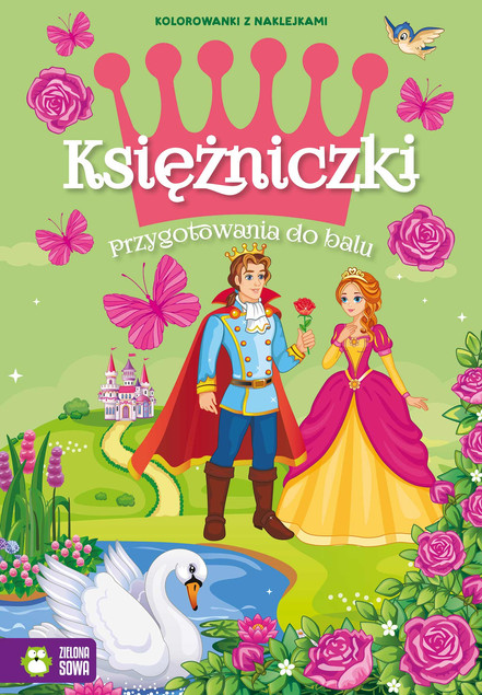 Księżniczki Przygotowania do balu Kolorowanka z naklejkami Marzena Ćwik
