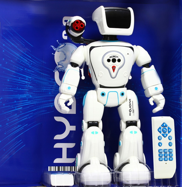 INTELIGENTNY ROBOT ZASILANY WODĄ CHODZĄCY STRZELA