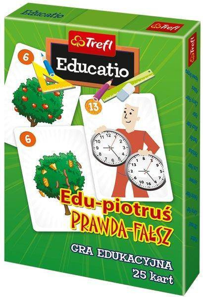 Karty Piotruś Edu Prawda i fałsz 08436 Trefl