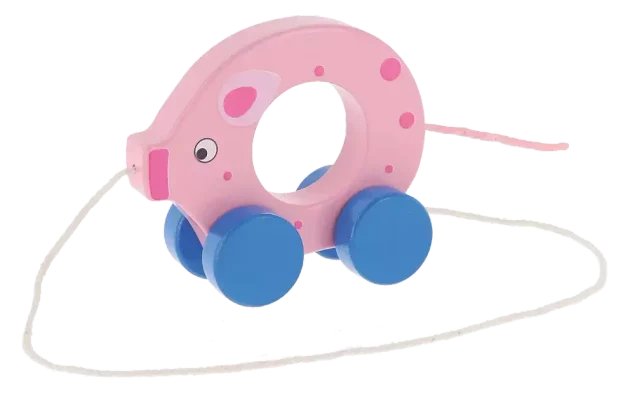 ZABAWKA DREWNIANA ŚWINKA BOBASKI I MIŚ TREFL