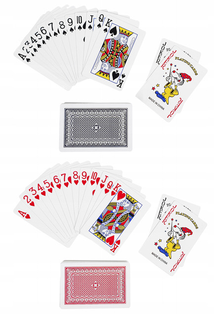 Karty Do Gry Zestaw 2 Talie Poker Gra Karciana