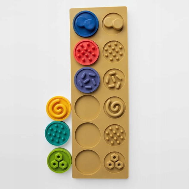 Puzzle sensoryczne kółeczka XL