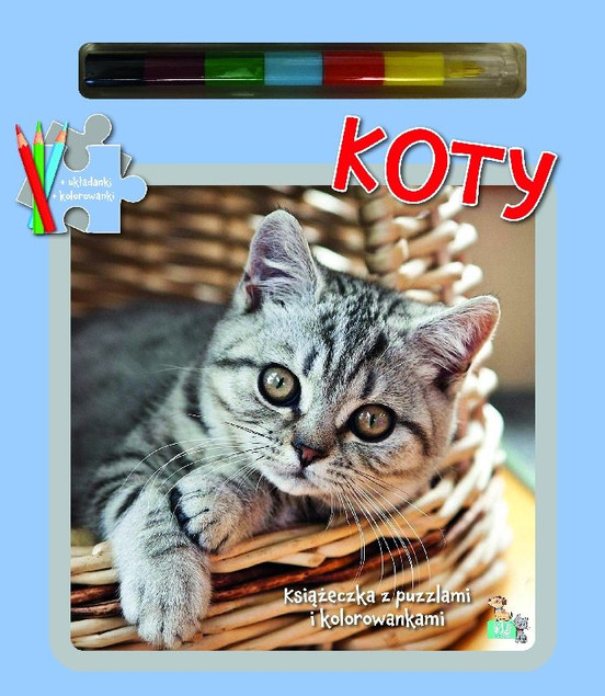 Książeczki z puzzlami Koty Praca zbiorowa