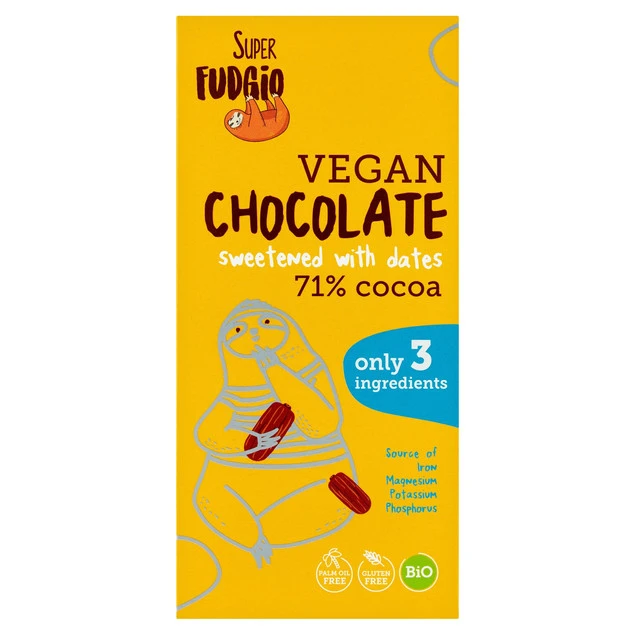 Super Fudgio Ekologiczna czekolada słodzona daktylami 80g