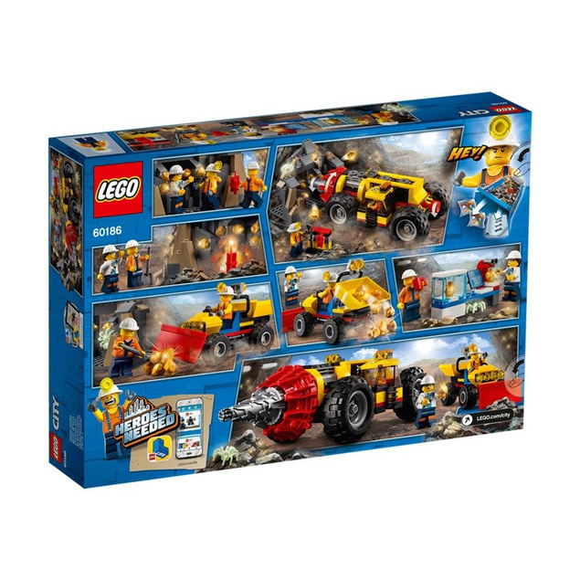 Klocki Ciężkie wiertło górnicze LEGO CITY 60186  
