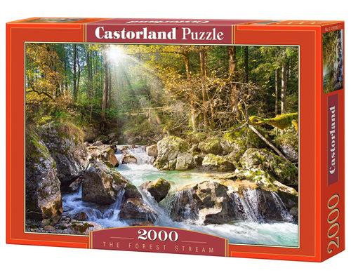 Puzzle 2000 Układanka Krajobraz Las Rzeka POTOK Strumień Góry 9+ Castorland