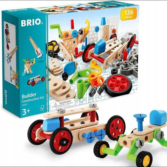 BRIO 34587 Zestaw Konstrukcyjny Builder 136 el.