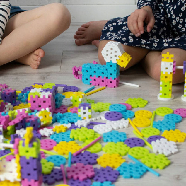 Klocki Meli Basic Constructor Pink 60 el. dla Dziewczynek