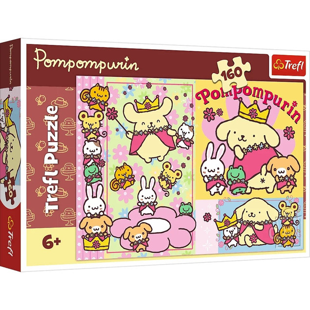 Trefl Puzzle 160 el. Sanrio, Pompompurin i najsłodszy dzień