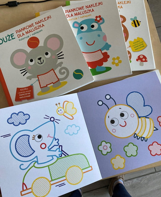 Duże piankowe naklejki dla maluszka. Kotek