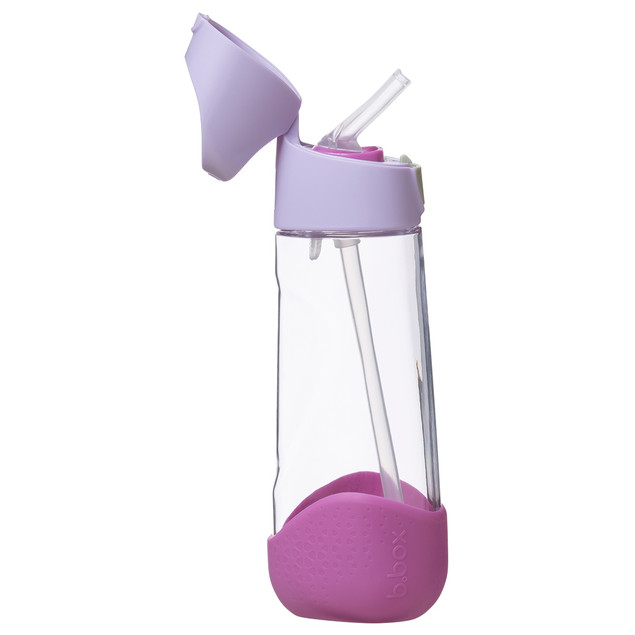 b.box Bidon dla Dziecka ze Słomką 600 ml Tritan Sugar Plum