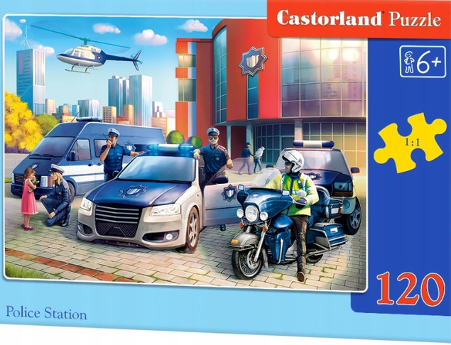 Puzzle 120 el. Posterunek Policji - Układanka Castorland