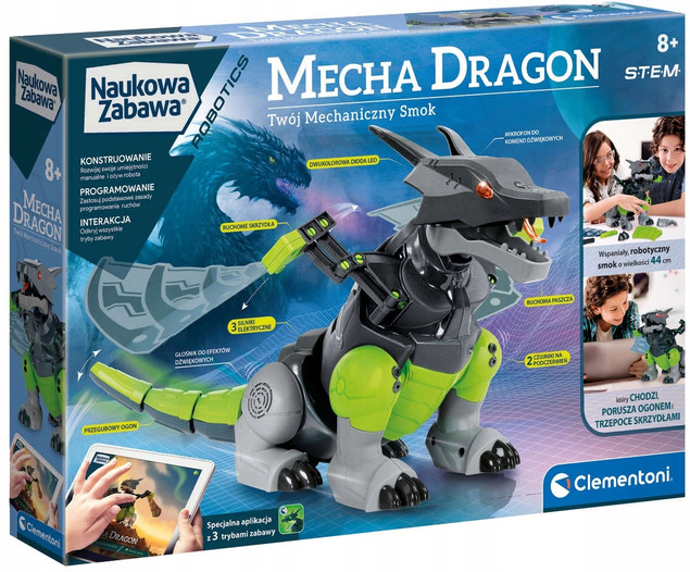 Naukowa Zabawa Twój Mechaniczny Smok Clementoni