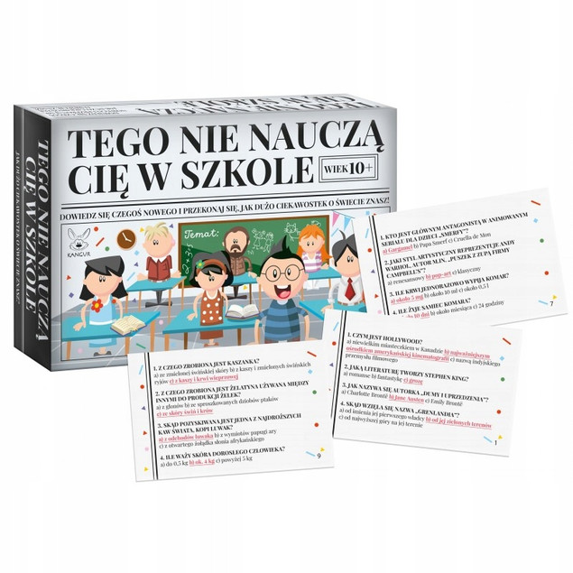 Pakiet 4w1 TEGO NIE NAUCZĄ CIĘ W SZKOLE 10+ Kangur