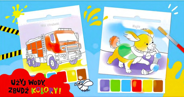 Kolorowanka Wodna z Pędzelkiem i Farbkami "Zwierzęta" 4+ | Praca zbiorowa