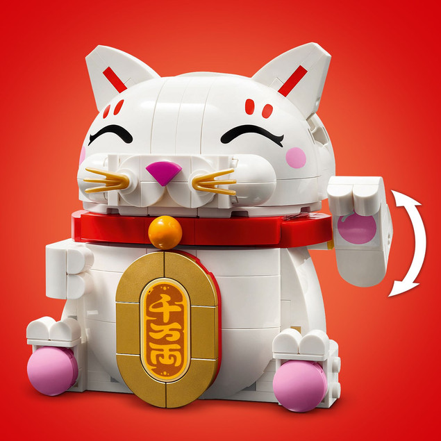 LEGO® Japoński Kot Szczęścia Maneki-neko 40813 – 280 elementów, 9 lat+