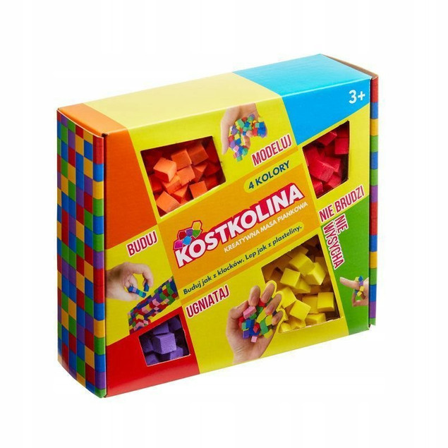 Kostkolina Art and Play plasticine set 4 colors 150g