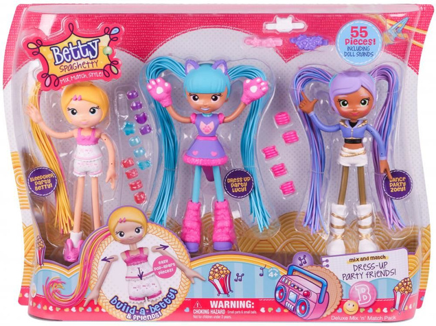 LALKA BETTY SPAGHETTY 3 Lalki COBI Zestaw Deluxe