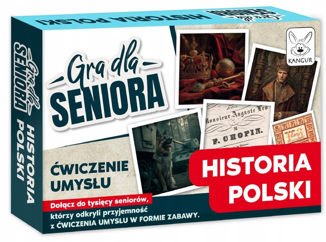 Gra Planszowa Historia Polski Kangur dla Seniora