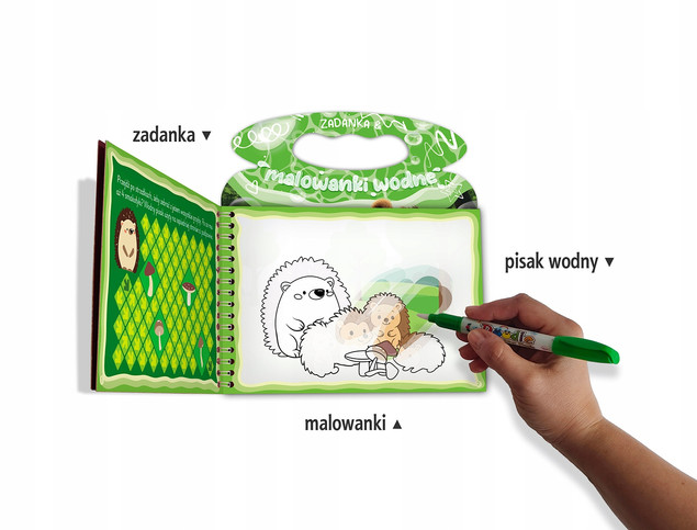 Malowanki wodne Zadanka Zwierzęta Leśne 3+ Skrzat