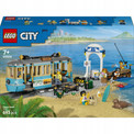 LEGO City 60506 Tramwaj przy plaży – Zestaw klocków z minifigurkami i zwierzętami