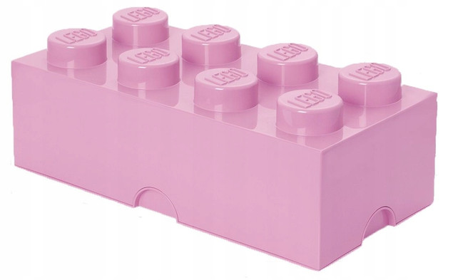 LEGO Pojemnik na Klocki Storage Brick 4x2 Jasnoróżowy 50cm
