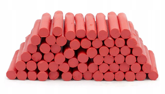 Plastelina LUZ 1kg CZERWONA Szkolna Mona