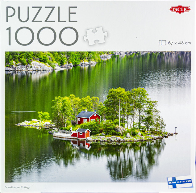 Puzzle Tactic 1000 elementów Scandinavian Cottage | Relaksujący Krajobraz