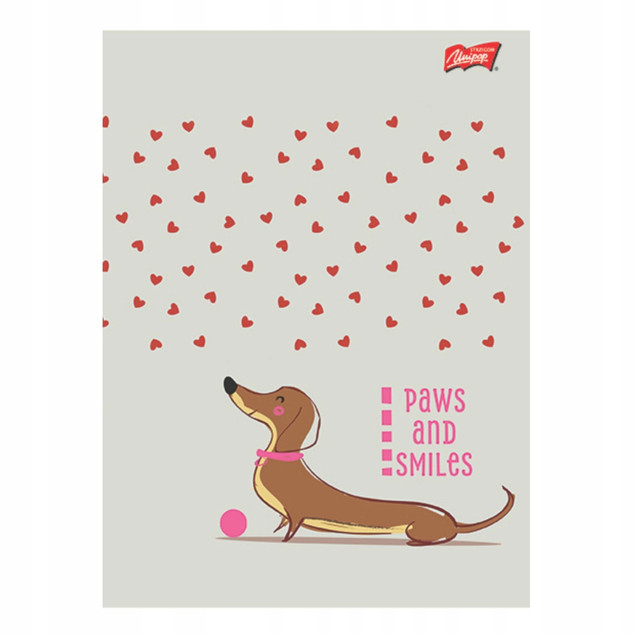 Zeszyt A5 32k kratka Lovely Dachshund Unipap