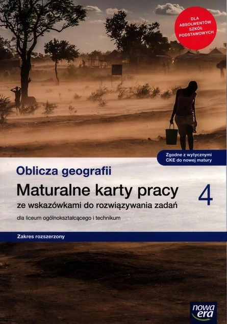 Okładka Oblicza geografii 4 Maturalne karty pracy Zakres rozszerzony