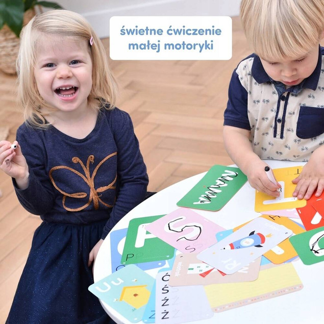 Poznaję litery – zestaw z pisakiem suchościeralnym