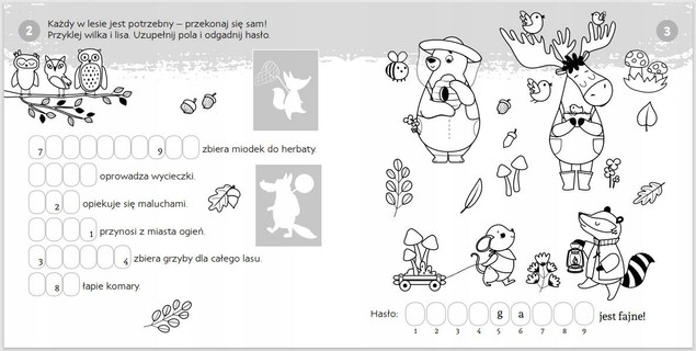 Zgadywanie-doklejanie. Krzyżówki