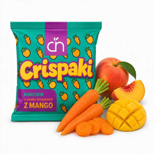 CRISPY NATURAL Marchew suszona o smaku brzoskwiniowym 18g